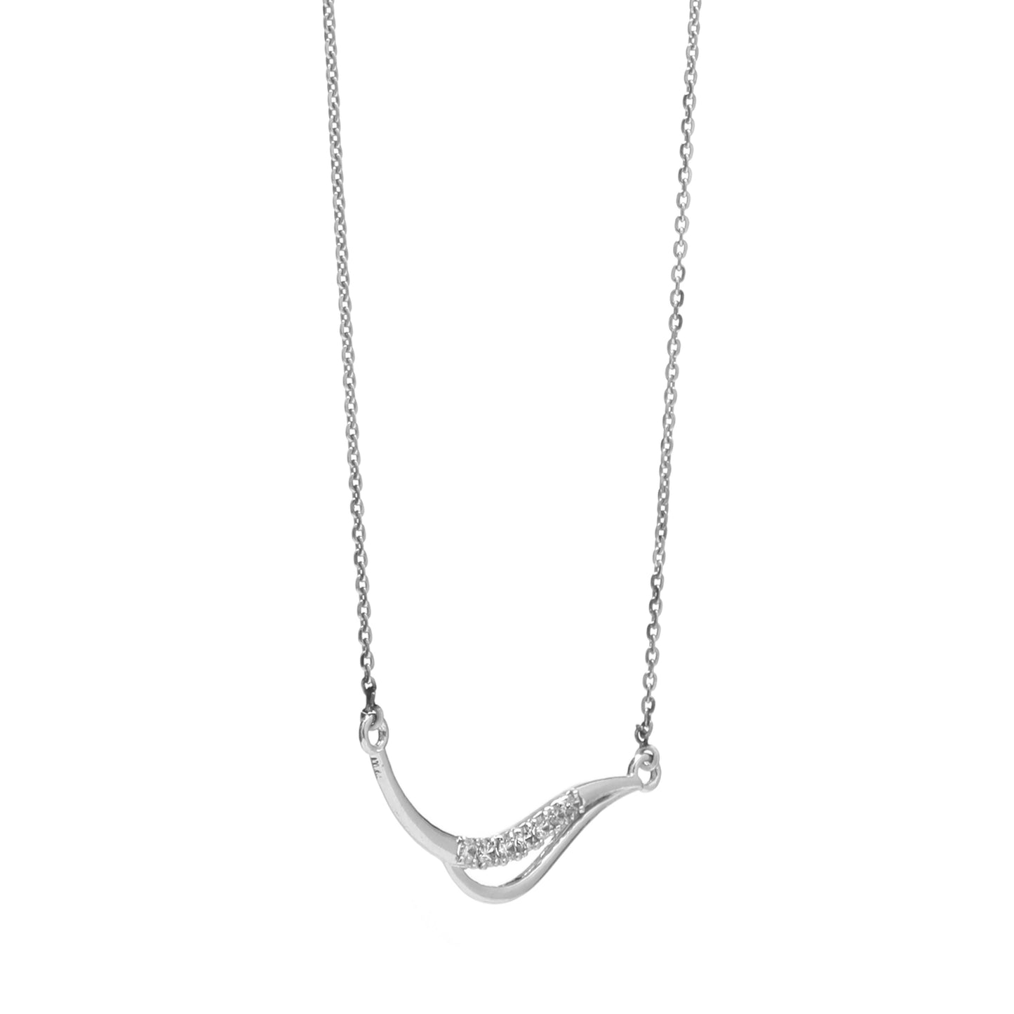 Elegant Moonbend 925 Sterling Silver Pendant