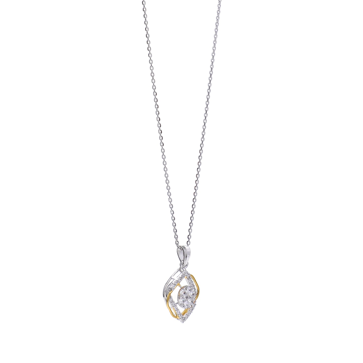 Dual Shape Core 925 Sterling Silver Pendant