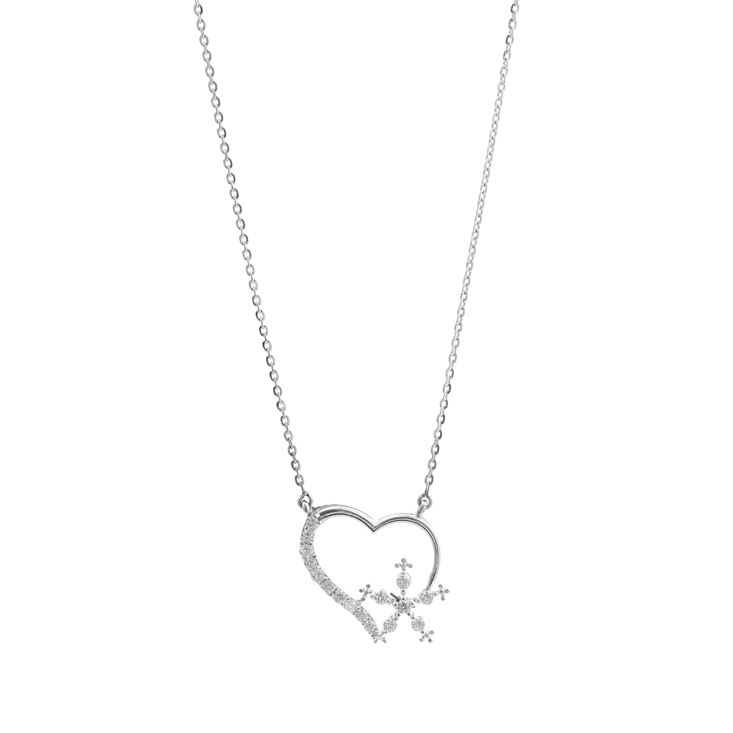 Snowkissed Heart 925 Sterling Silver Set