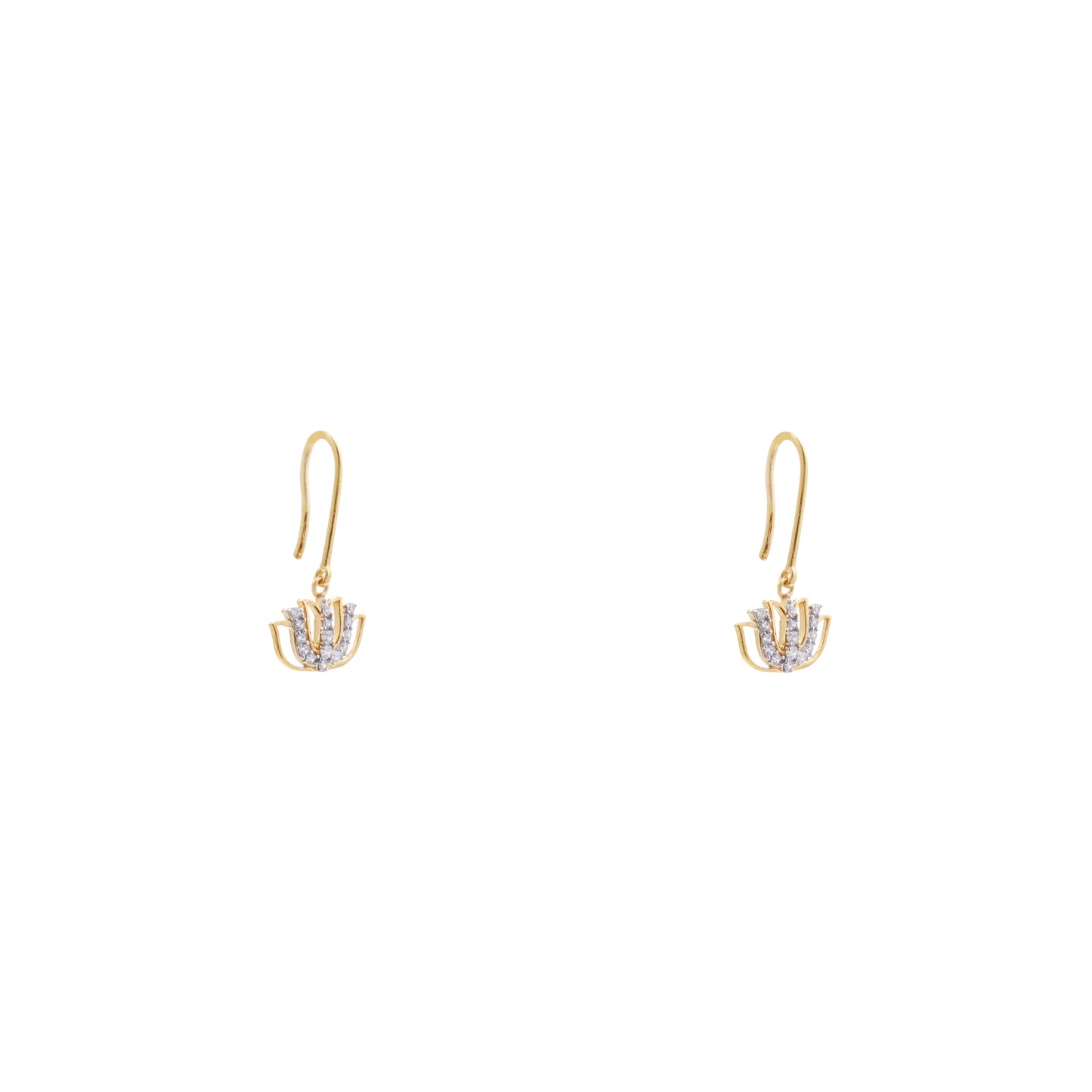 Tranquil Lotus 925 Sterling Silver Earrings