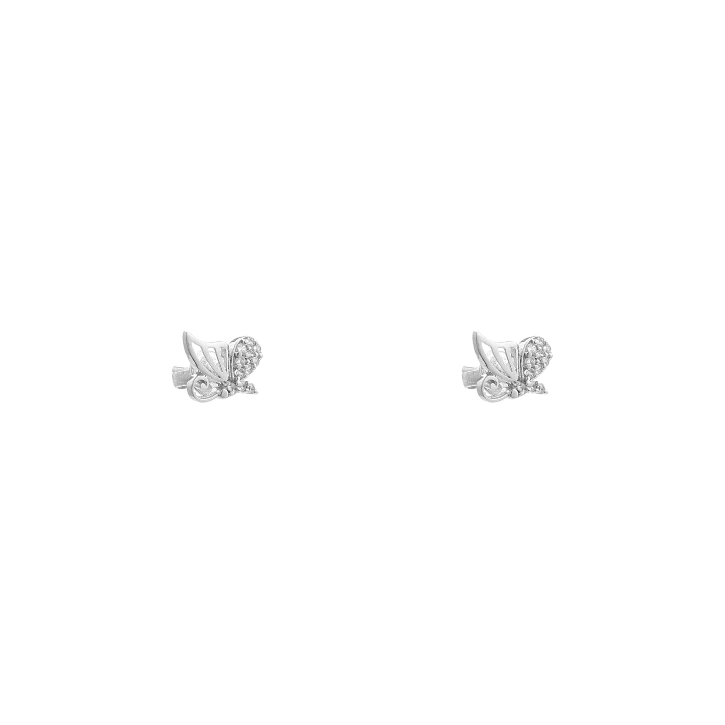 Whimsy Butterfly 925 Sterling Silver Earrings
