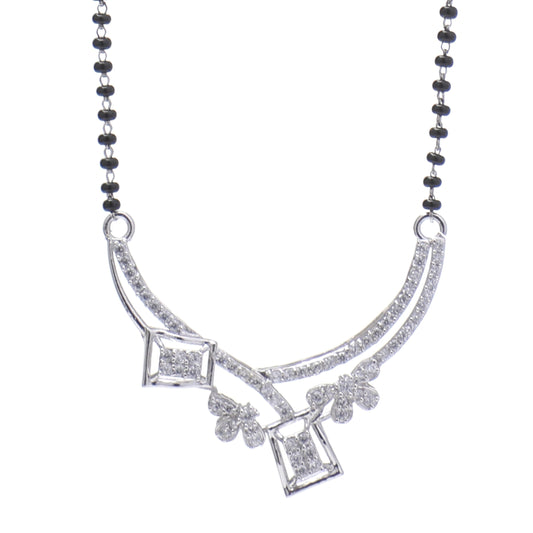 Modern V-Line 925 Sterling Silver Mangalsutra