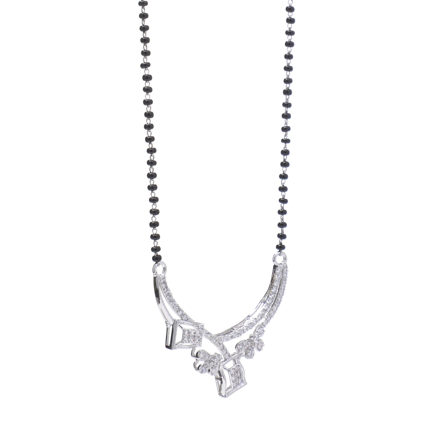 Modern V-Line 925 Sterling Silver Mangalsutra