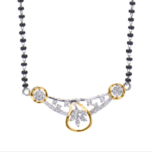 Sleek Slimline 925 Sterling Silver Mangalsutra