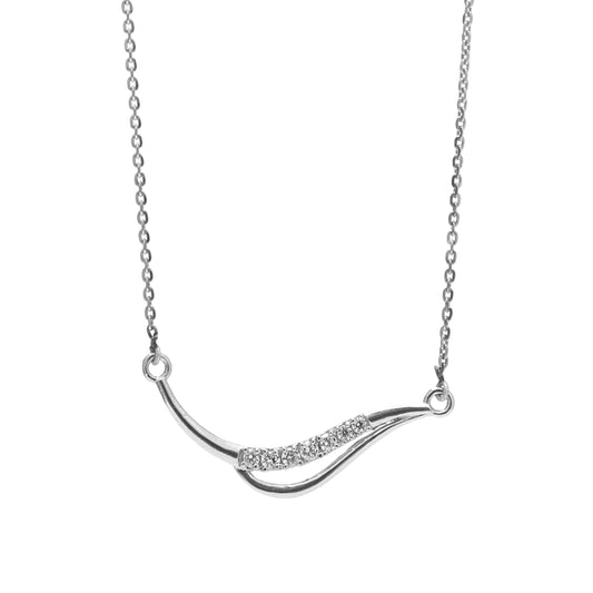 Elegant Moonbend 925 Sterling Silver Pendant