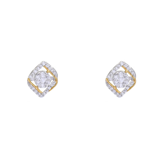Dual Shape Core 925 Sterling Silver Earrings