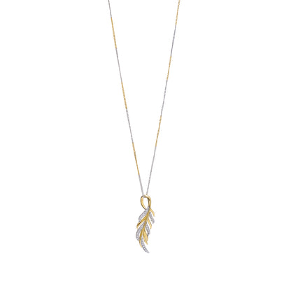 Feather Leaf 925 Sterling Silver Pendant