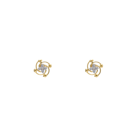 Celestial Glow Sunray 925 Sterling Silver Earrings
