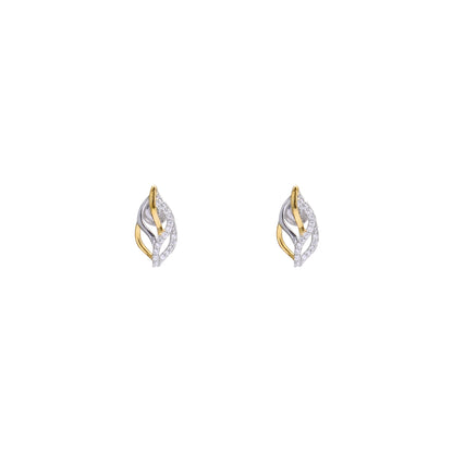 Twilight Leafy Vein 925 Sterling Silver Earrings