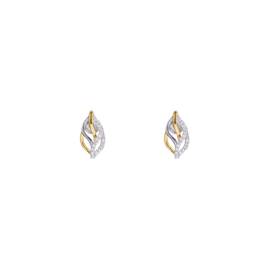 Twilight Leafy Vein 925 Sterling Silver Earrings
