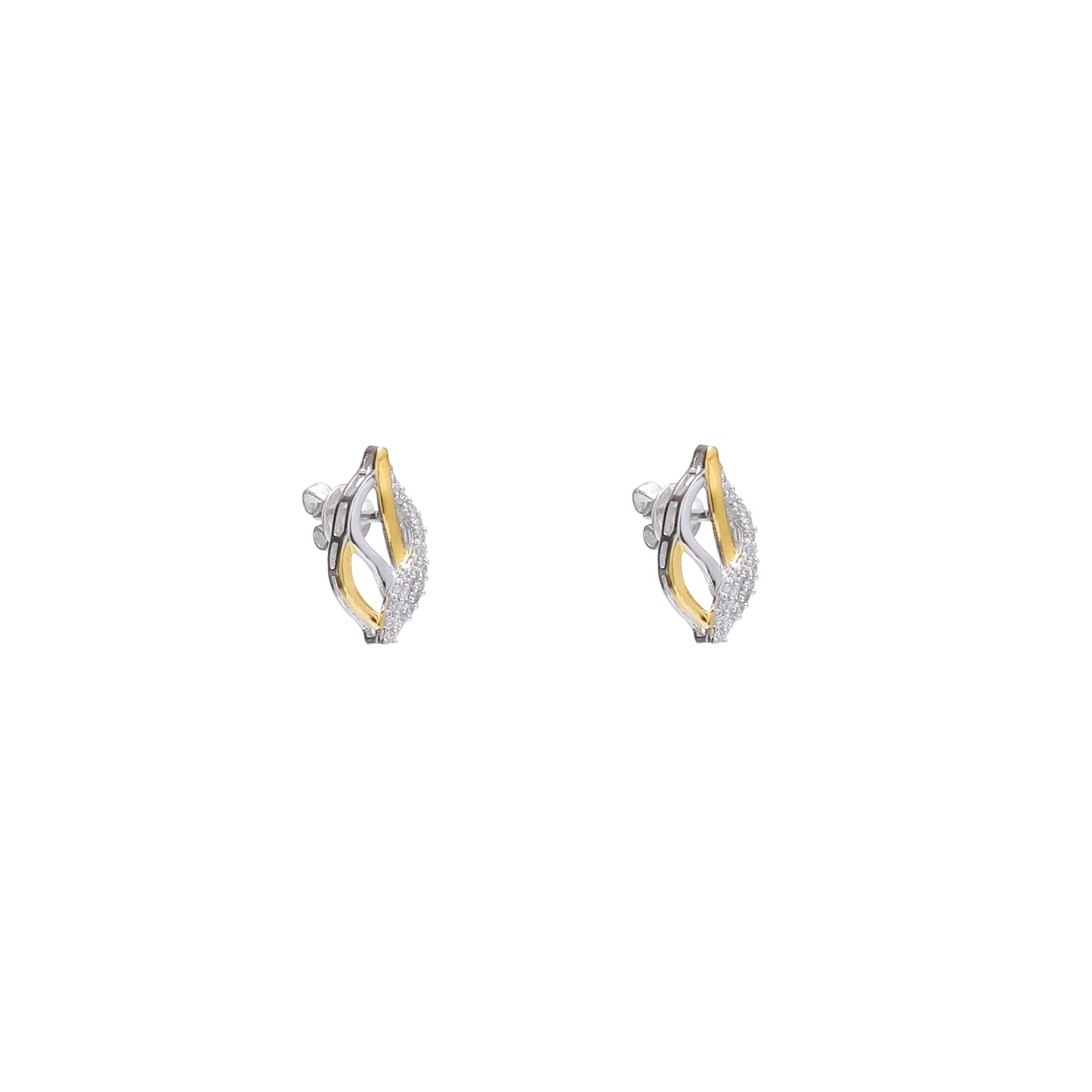 Twilight Leafy Vein 925 Sterling Silver Earrings