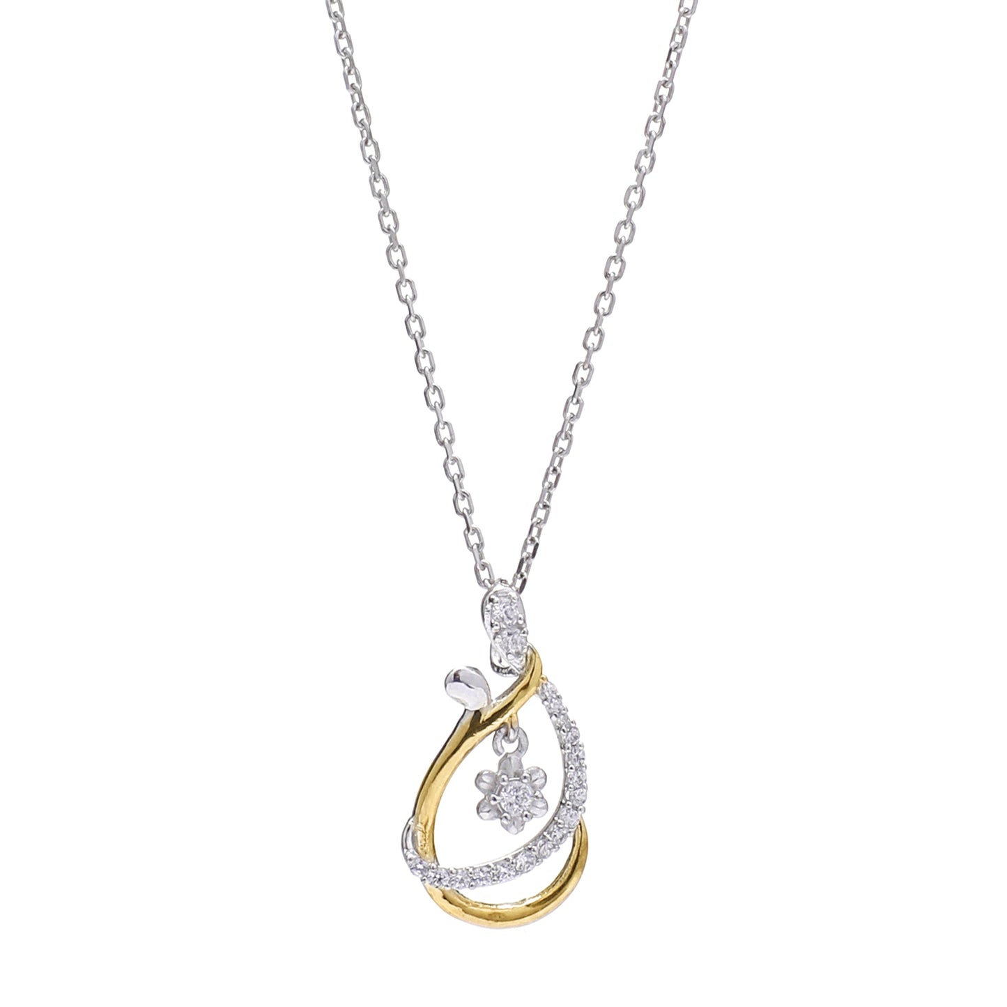 Dangling Drop 925 Sterling Silver Pendant