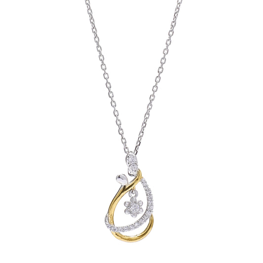 Dangling Drop 925 Sterling Silver Pendant