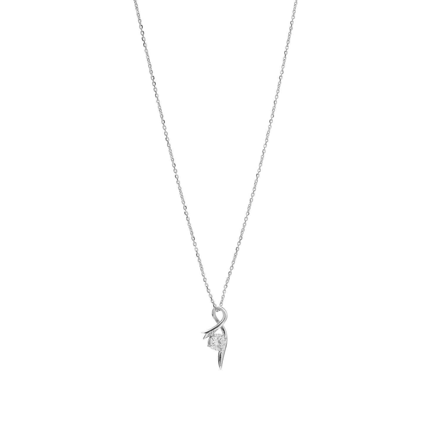 Twisted Bowline Crystal 925 Sterling Silver Set