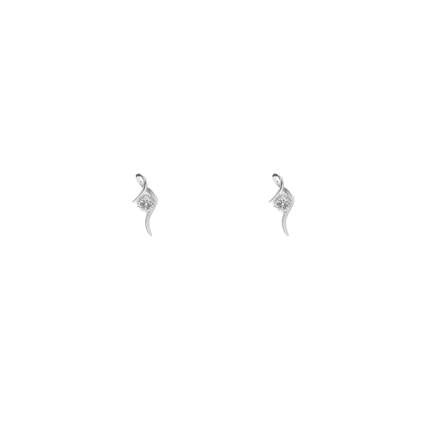 Twisted Bowline Crystal 925 Sterling Silver Set
