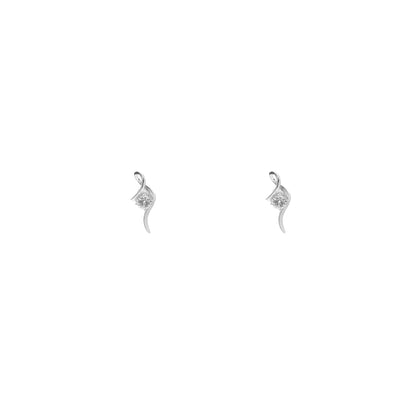 Twisted Bowline Crystal 925 Sterling Silver Set