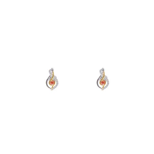 Blazing Ember 925 Sterling Silver Earrings