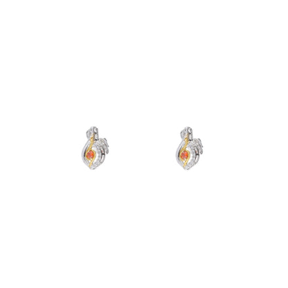 Blazing Ember 925 Sterling Silver Earrings