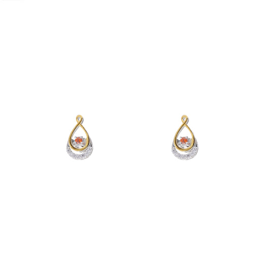 Sunset Garnet 925 Sterling Silver Earrings