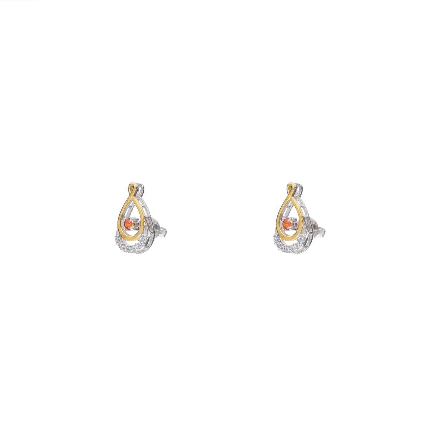 Sunset Garnet 925 Sterling Silver Earrings