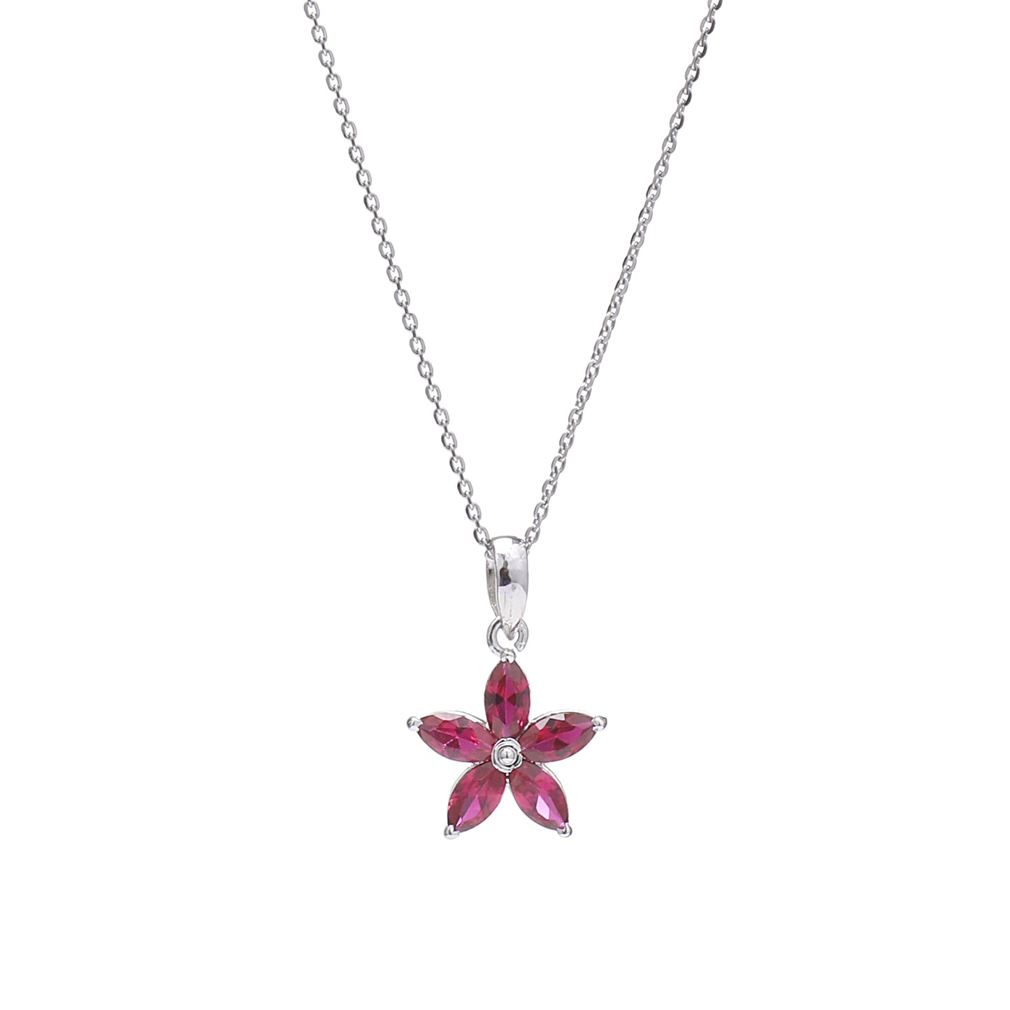 Cherry Starflower 925 Sterling Silver Pendant