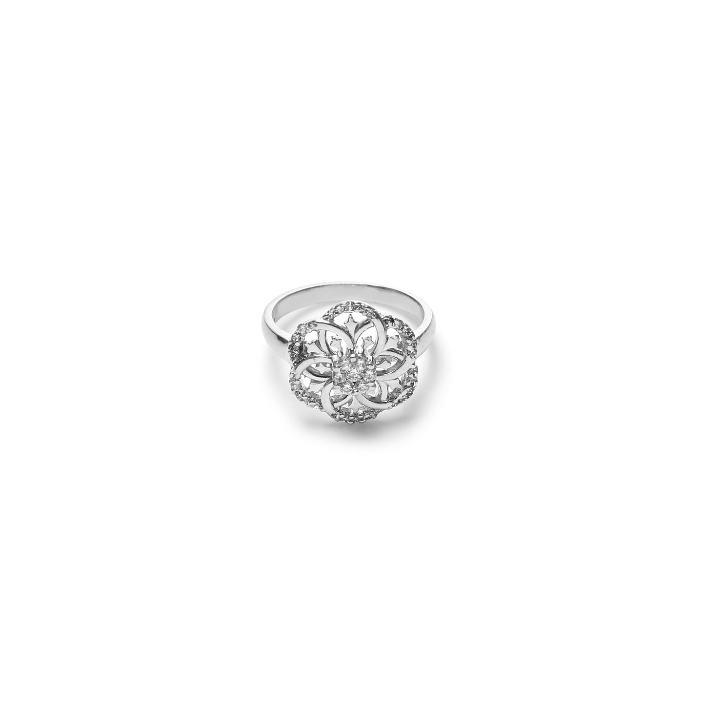 Floral Bloom 925 Sterling Silver Ring