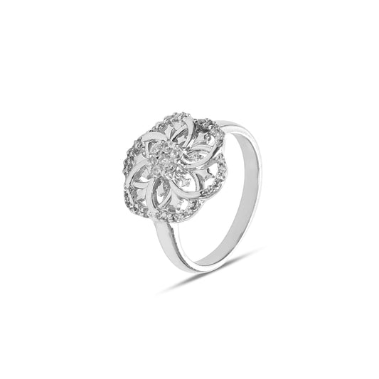 Floral Bloom 925 Sterling Silver Ring
