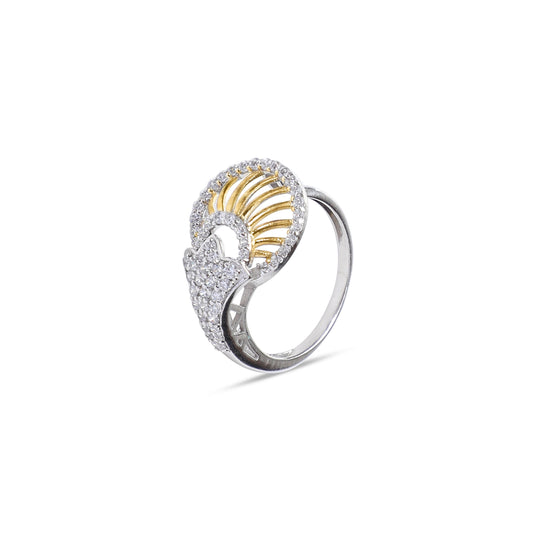 Crescent Curve 925 Sterling Silver Ring