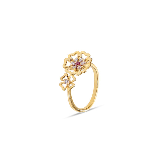Warm Petal Everyday 925 Sterling Silver Ring