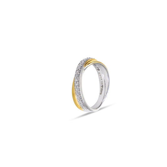 Dual Arc Curve 925 Sterling Silver Ring