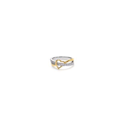 Twinkle Spark Heart 925 Sterling Silver Ring
