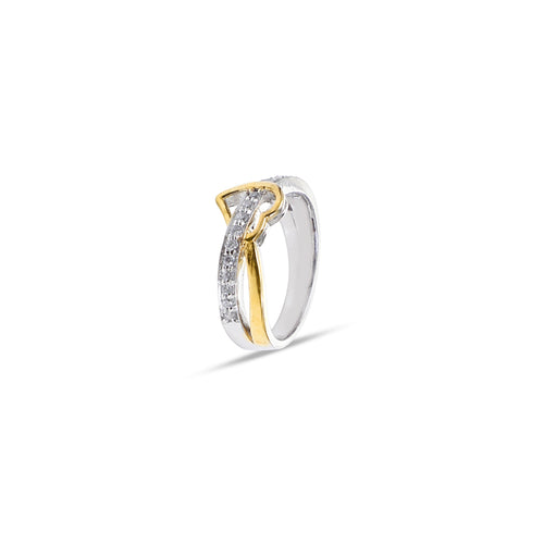 Twinkle Spark Heart 925 Sterling Silver Ring
