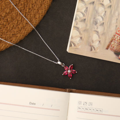 Cherry Starflower 925 Sterling Silver Set