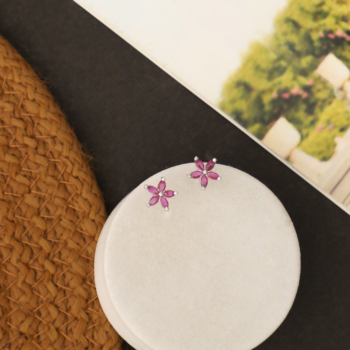 Cherry Starflower 925 Sterling Silver Earrings