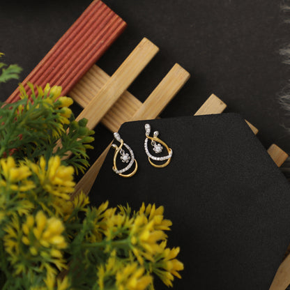 Dangling Drop 925 Sterling Silver Earrings