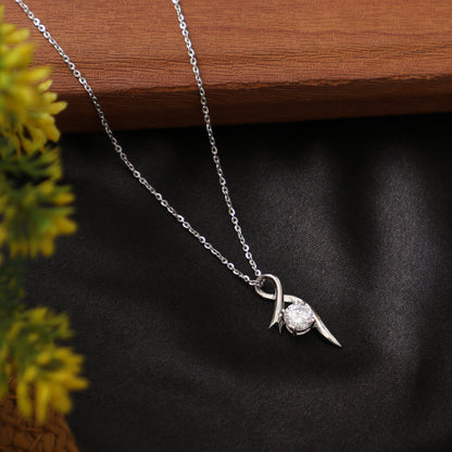 Twisted Bowline Crystal 925 Sterling Silver Set