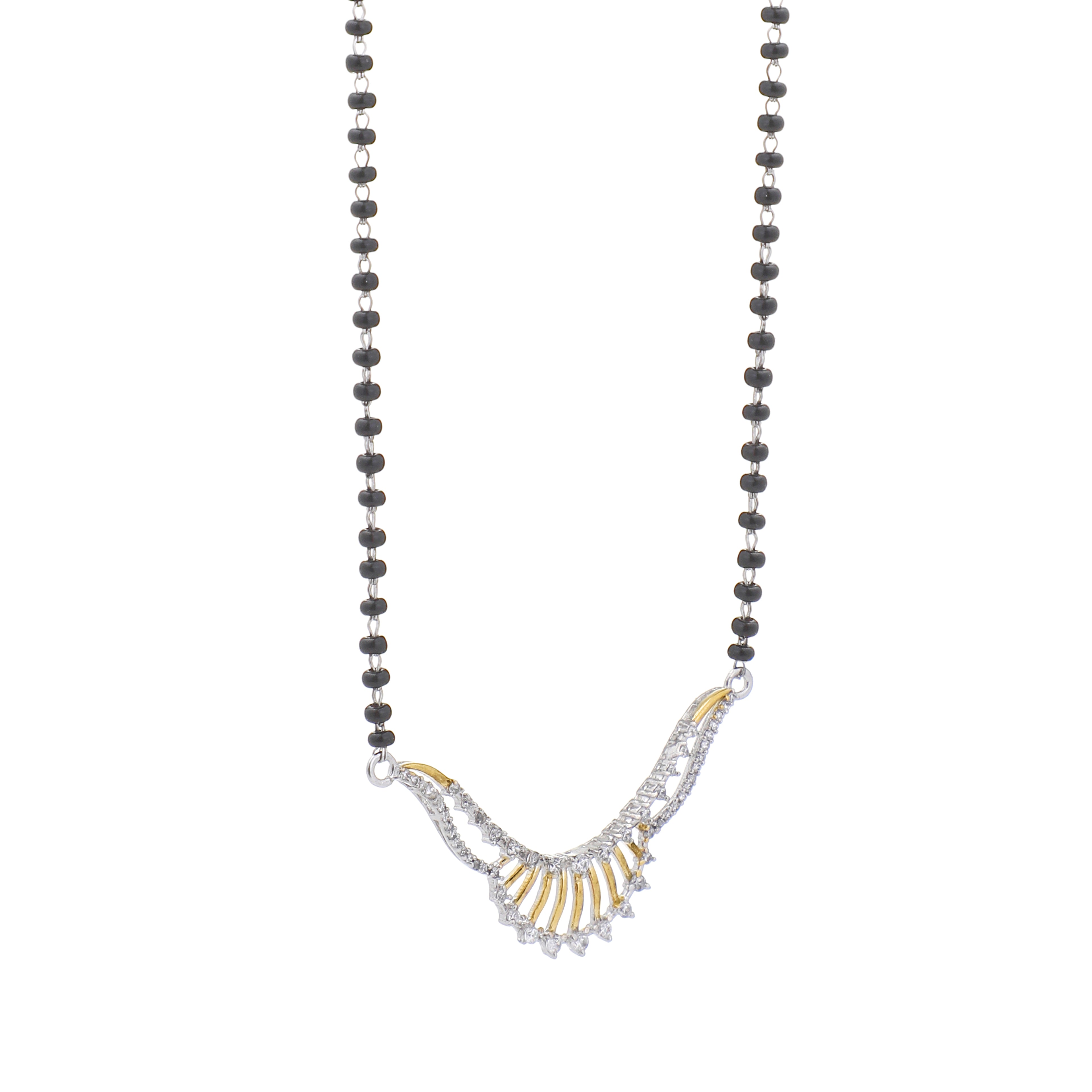 Silver Sunrise Curve 925 Sterling Silver Mangalsutra