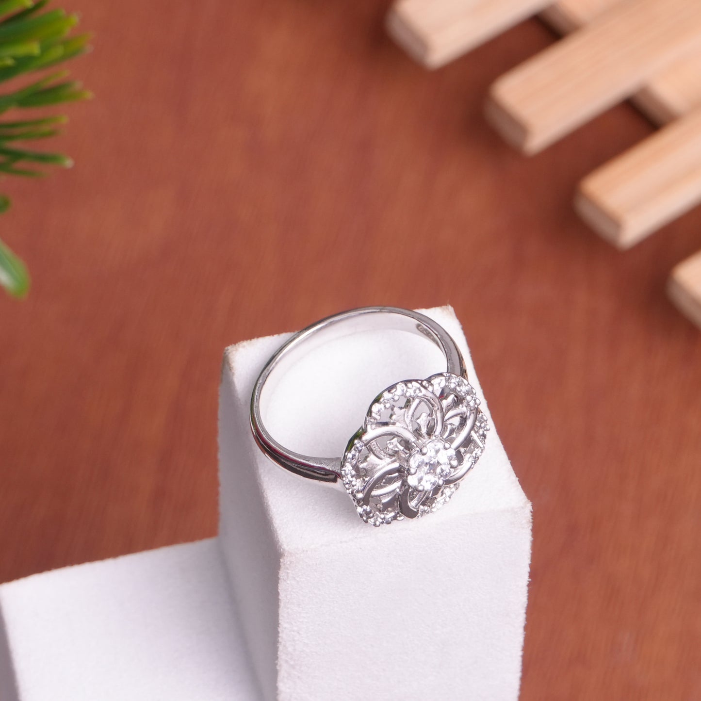 Floral Bloom 925 Sterling Silver Ring