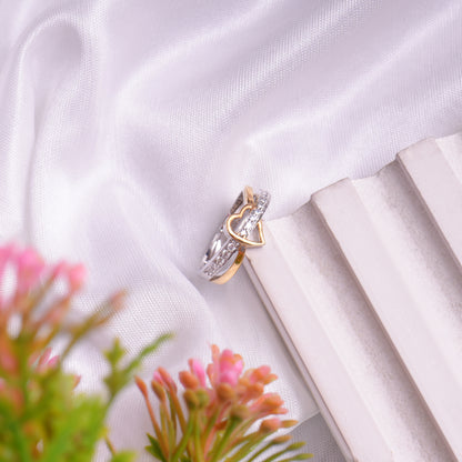 Twinkle Spark Heart 925 Sterling Silver Ring