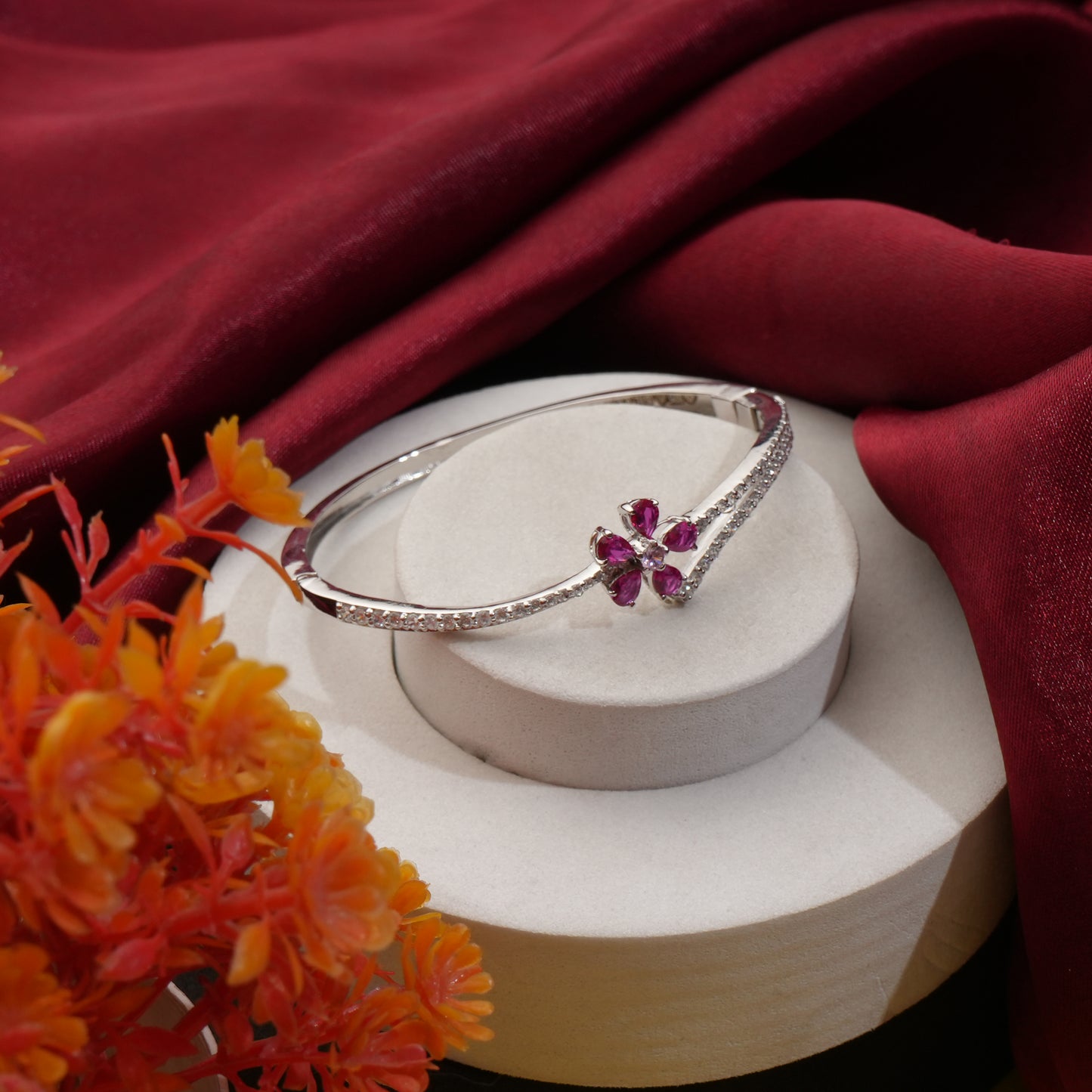 Blooming Rose 925 Sterling Silver Bracelet
