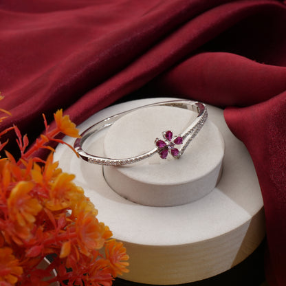 Blooming Rose 925 Sterling Silver Bracelet