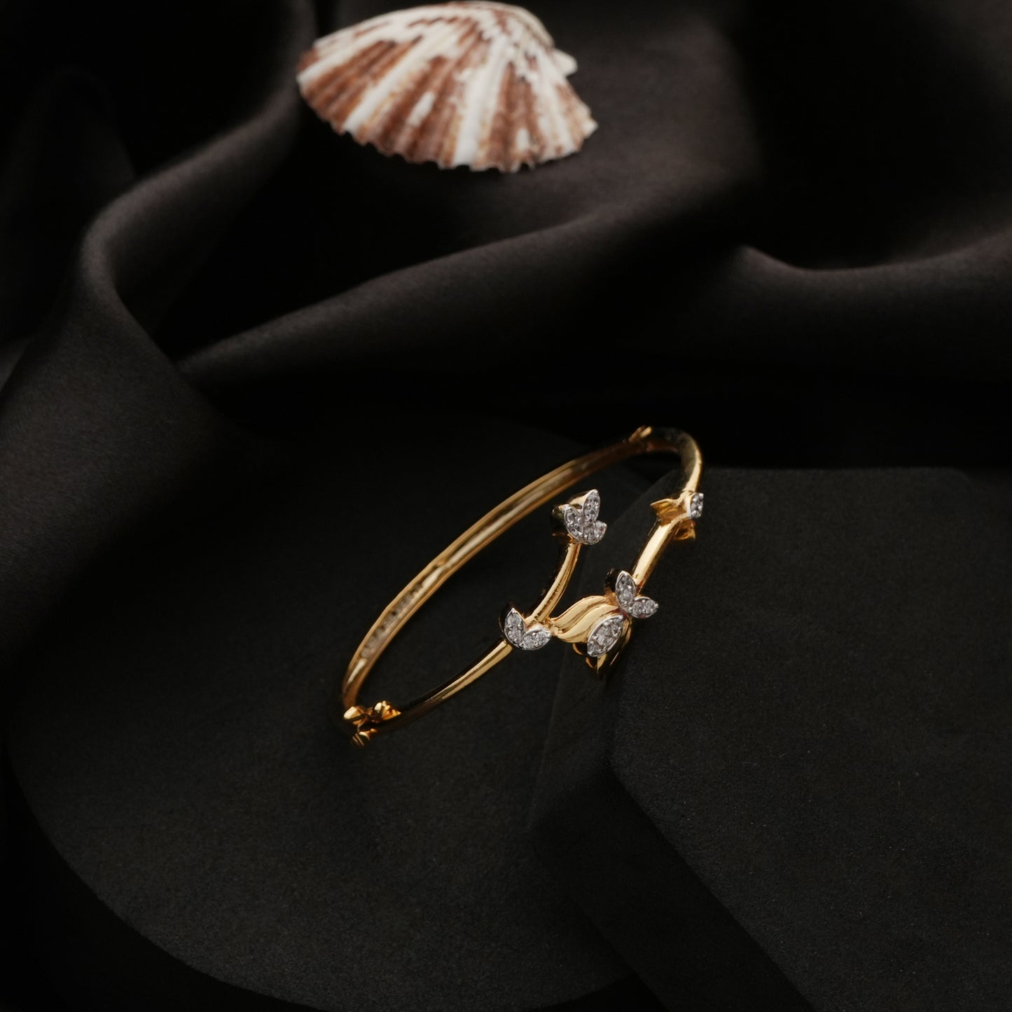 Golden Lotus 925 Sterling Silver Bracelet