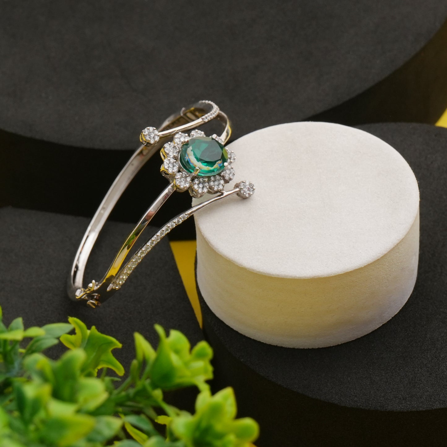 Jade Garden 925 Sterling Silver Bracelet
