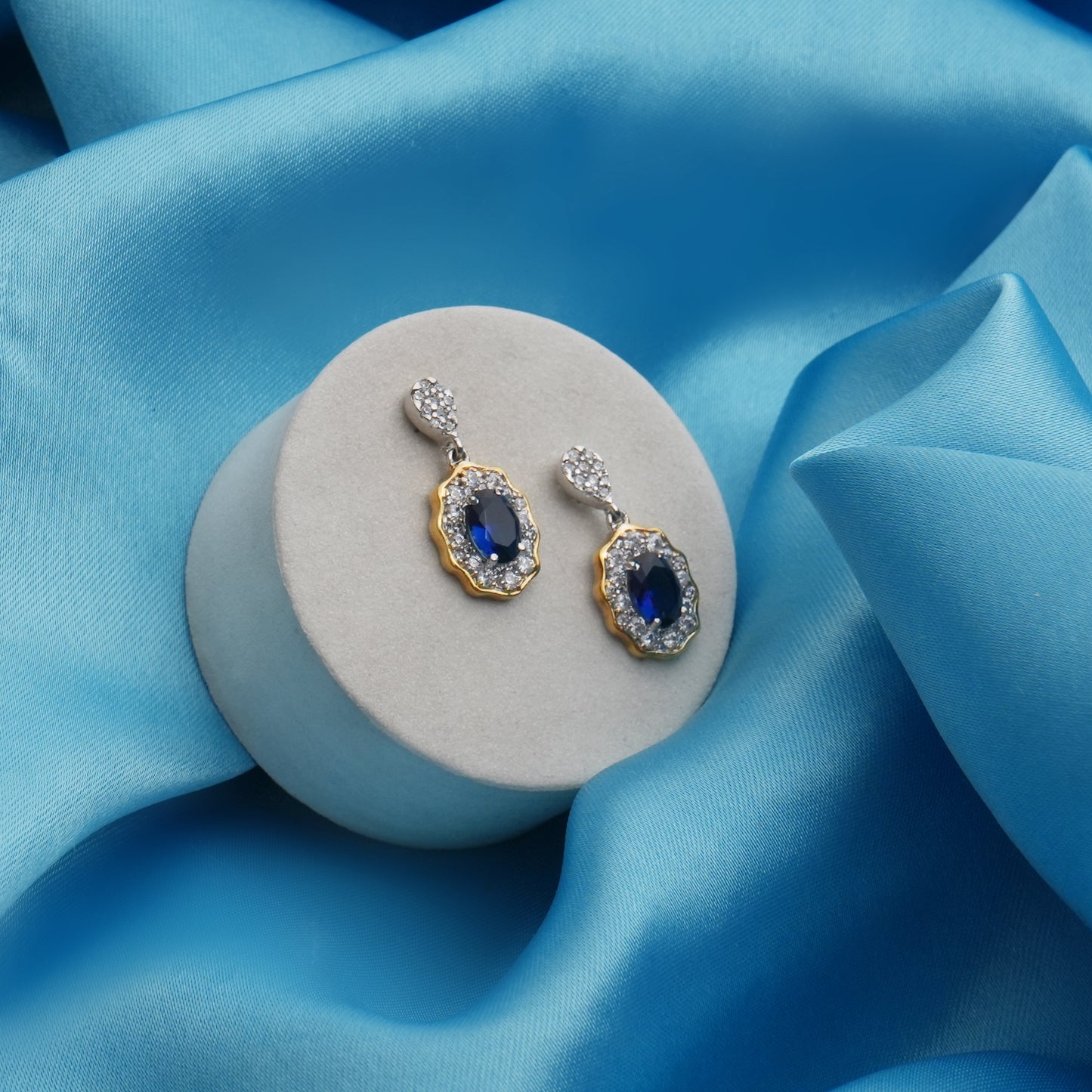 Empress Blue 925 Sterling Silver Earrings