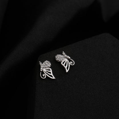 Whimsy Butterfly 925 Sterling Silver Earrings
