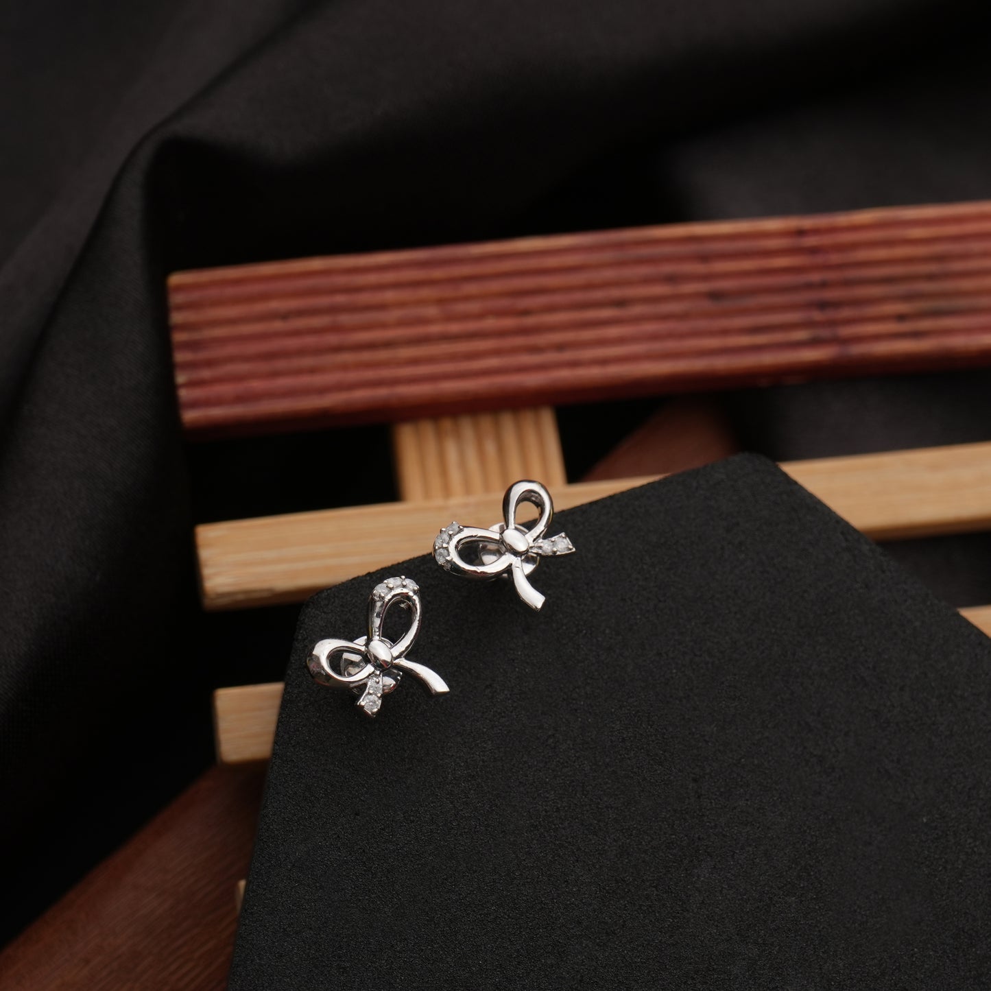 Twisted Ribbon 925 Sterling Silver Earrings