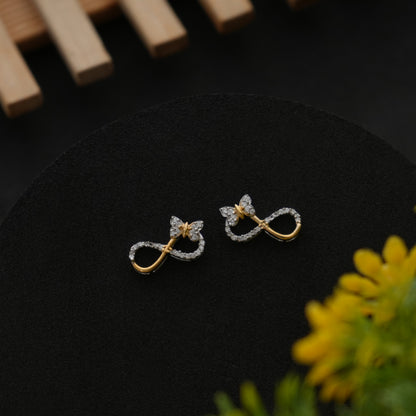 Infinity Wings 925 Sterling Silver Earrings