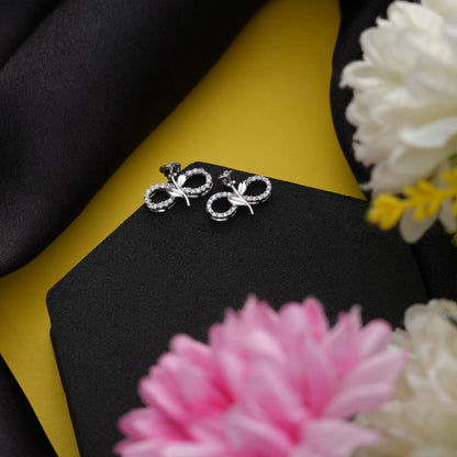 Rosebound Infinity 925 Sterling Silver Earrings