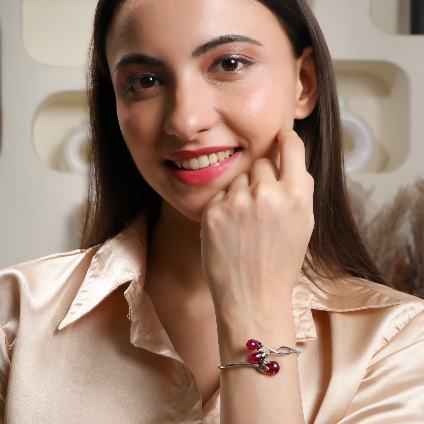 Berry Tendril 925 Sterling Silver Bracelet