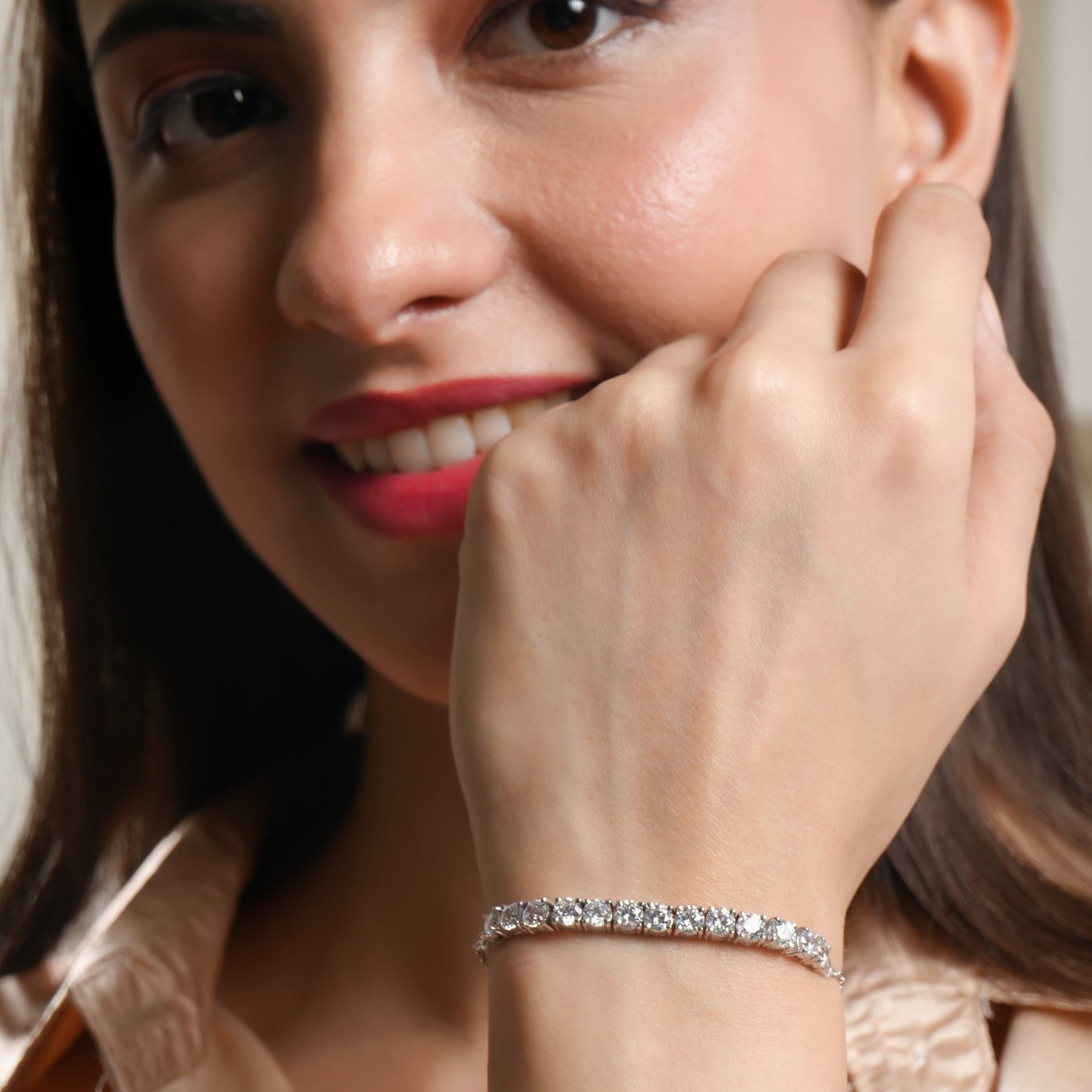 Tennis Chain 925 Sterling Silver Bracelet